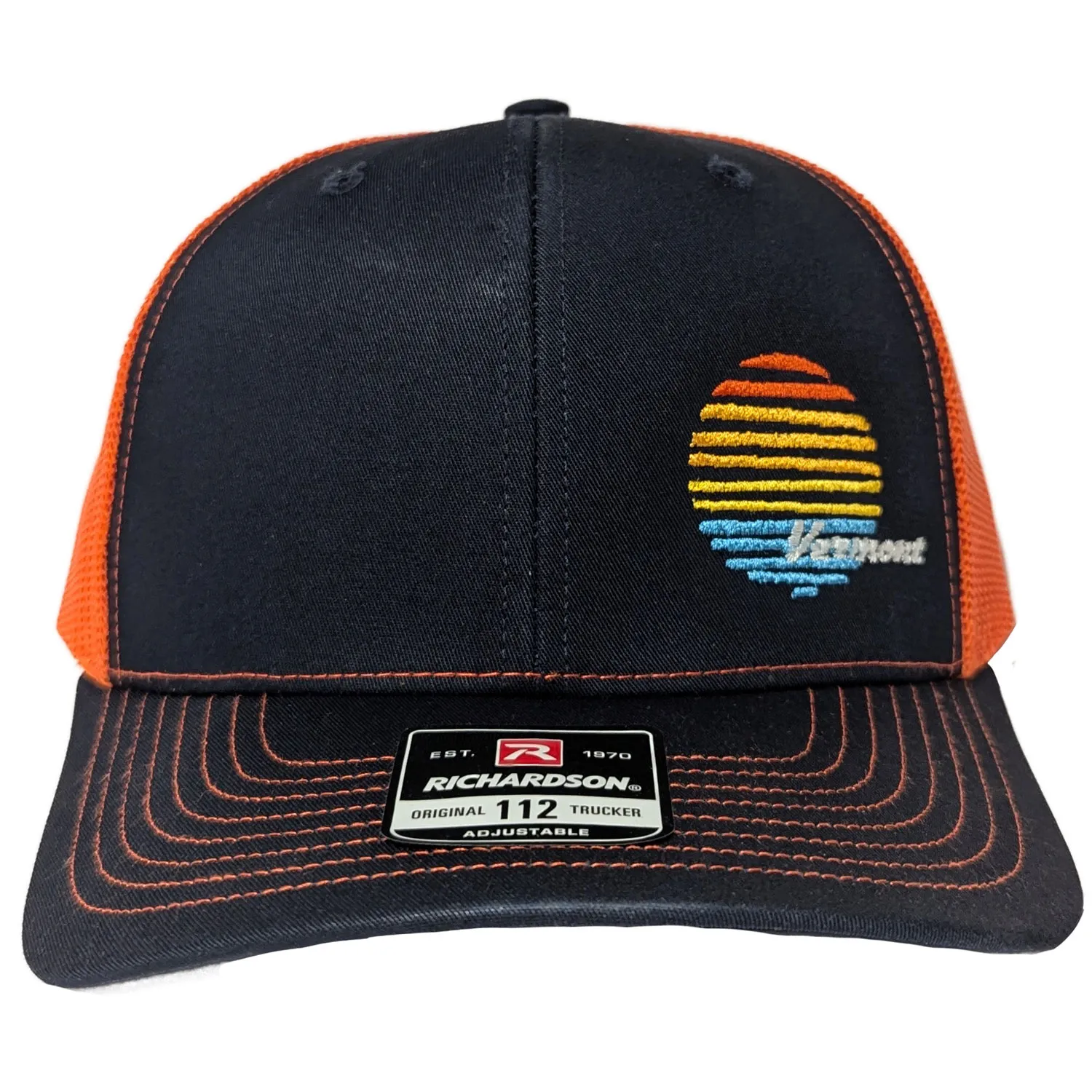 Vermont Hat Sunset Navy/Orange