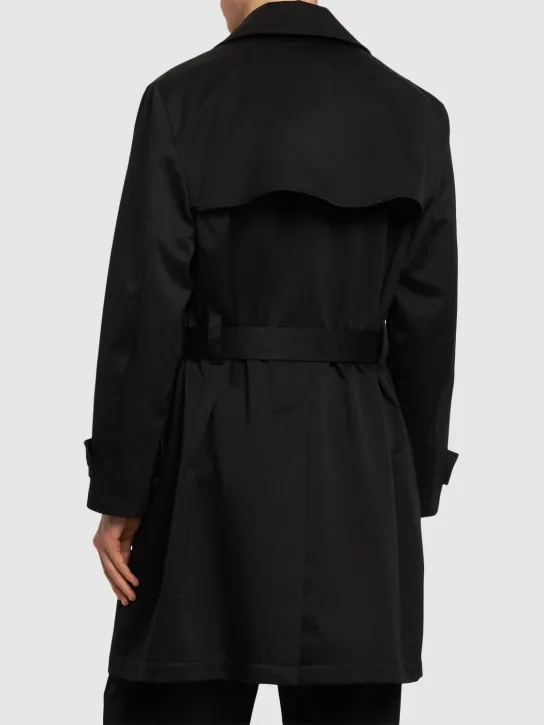 Versace   Cotton gabardine trench coat 