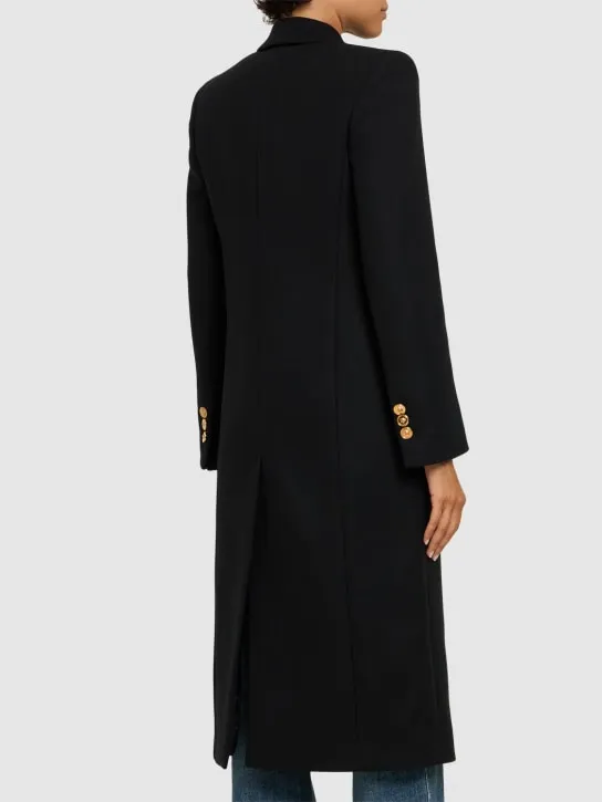 Versace   Long wool blend coat 