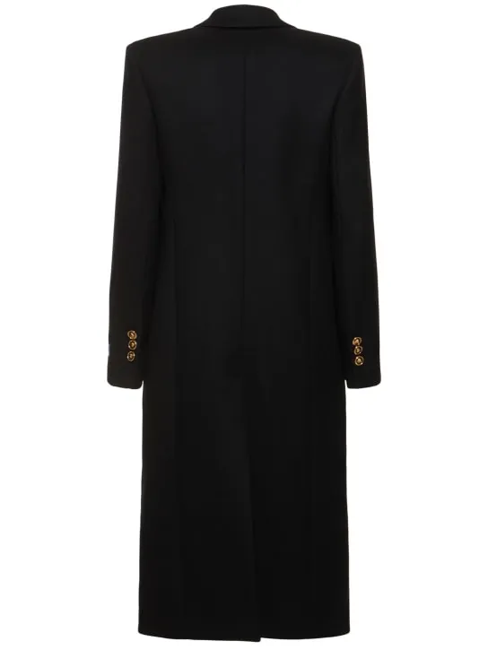 Versace   Long wool blend coat 