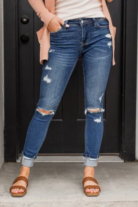 Vervet Mid-Rise Skinny- Jordan Wash