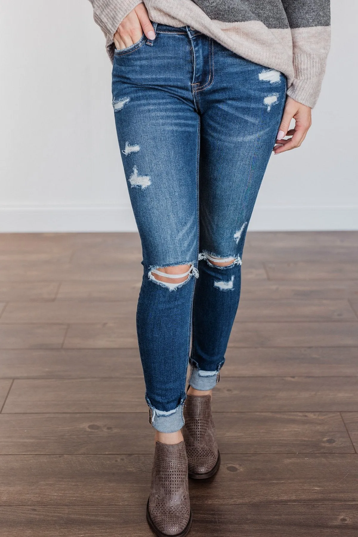 Vervet Mid-Rise Skinny- Jordan Wash