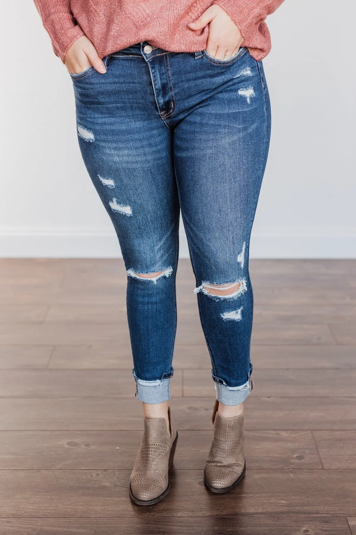 Vervet Mid-Rise Skinny- Jordan Wash