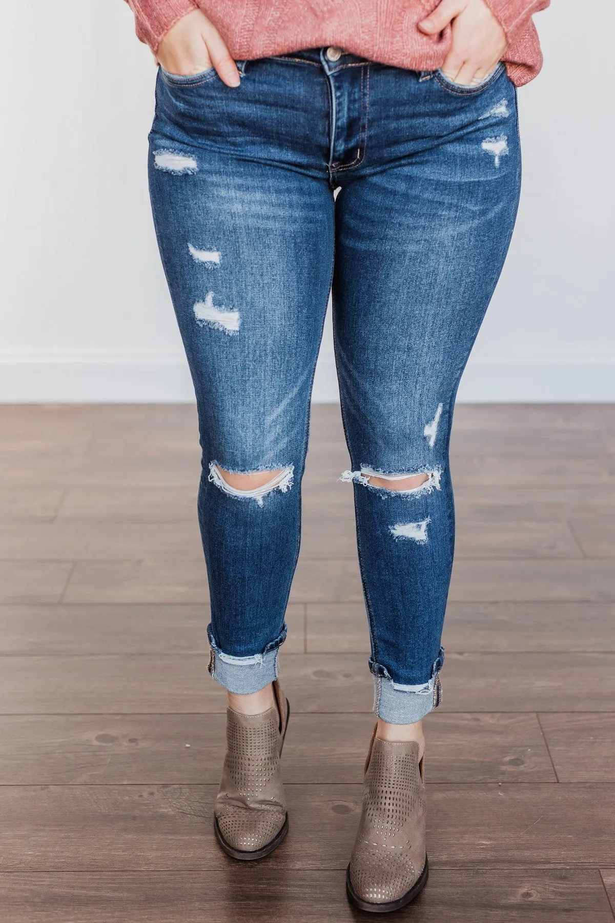 Vervet Mid-Rise Skinny- Jordan Wash