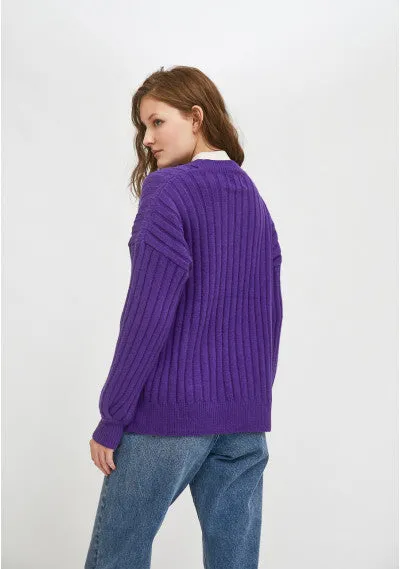 Violet Oversized Sweater