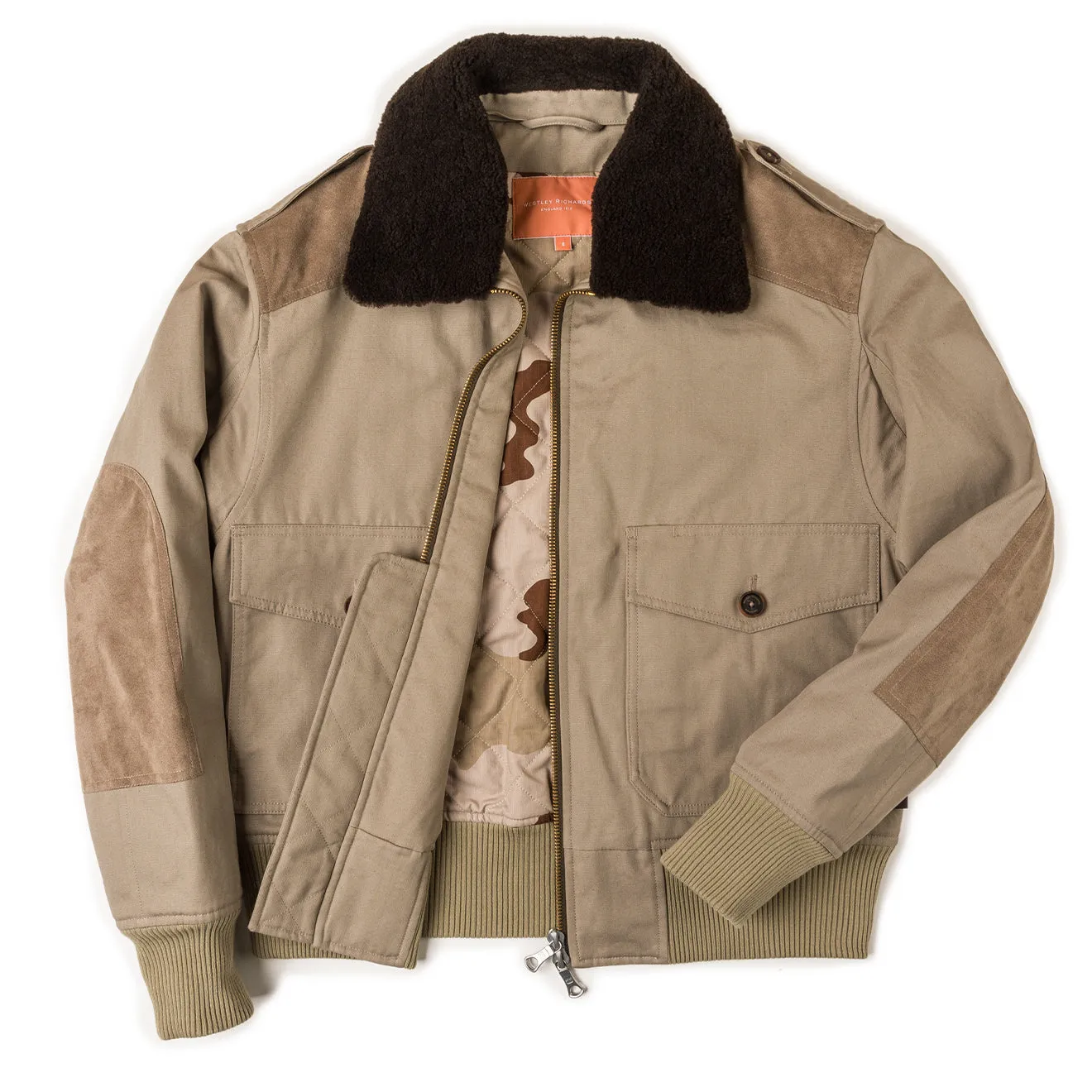 Westley Richards Hide Jacket Sand Stone