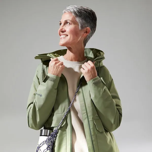 Women's Highraise Waterproof Jacket - Green