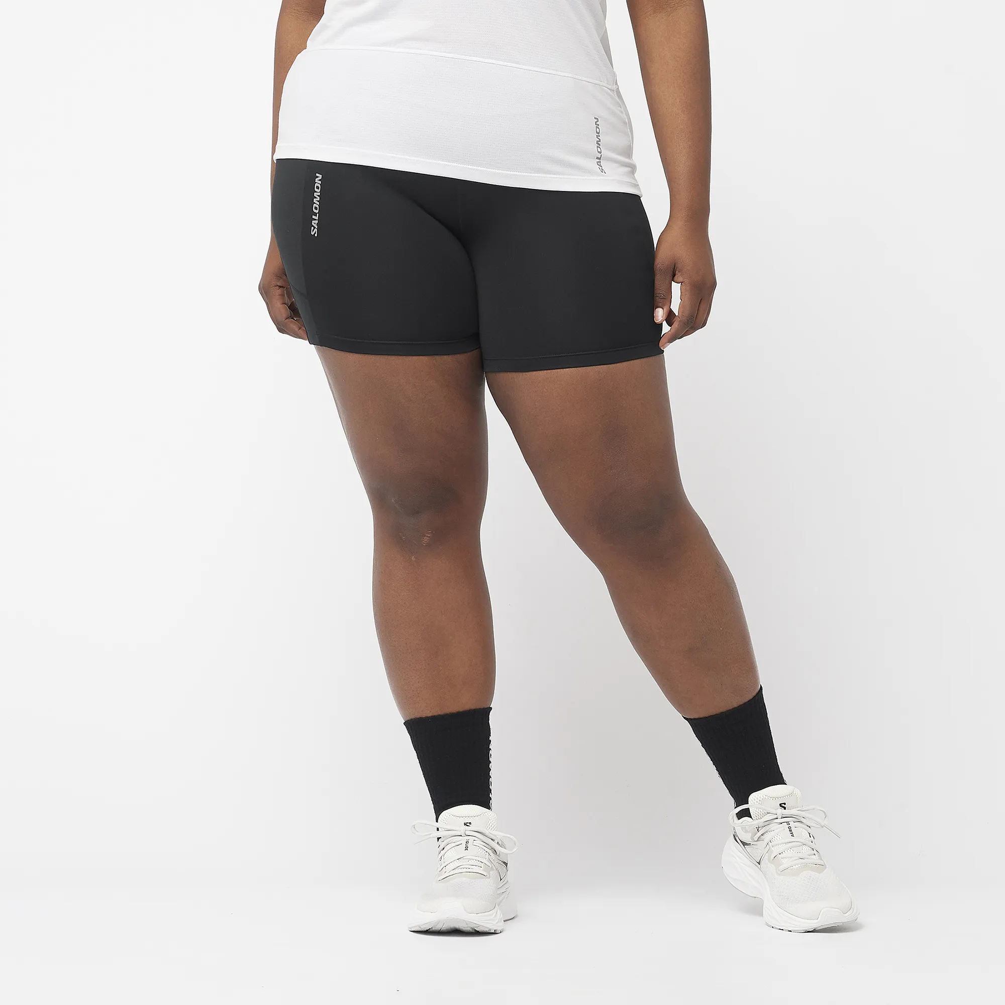 Women's Cross Run 5 Short Tight (Deep Black)