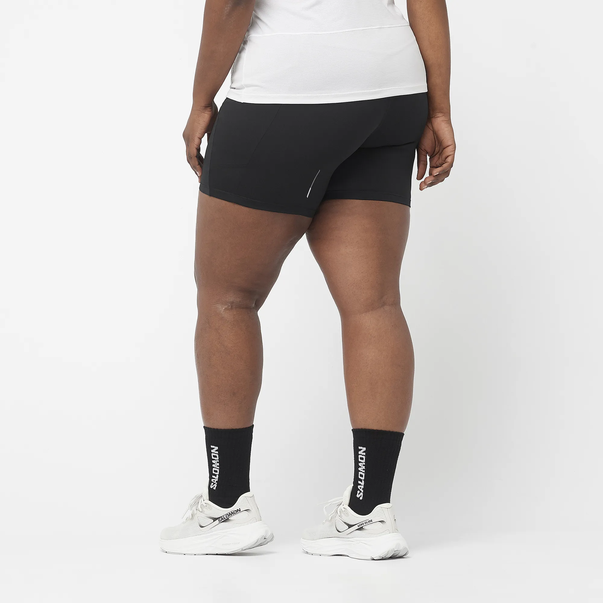 Women's Cross Run 5 Short Tight (Deep Black)