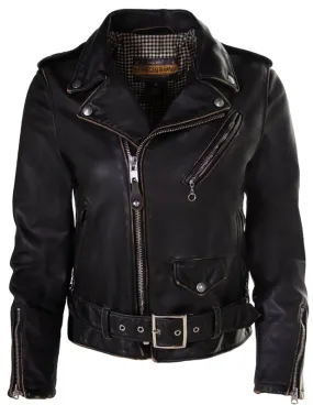 Women's Hand Vintaged Cowhide Perfecto Jacket PER71W