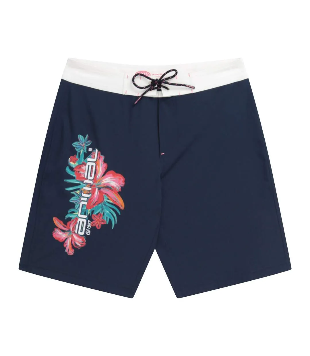 Womens/ladies nora classic floral swim shorts indigo Animal