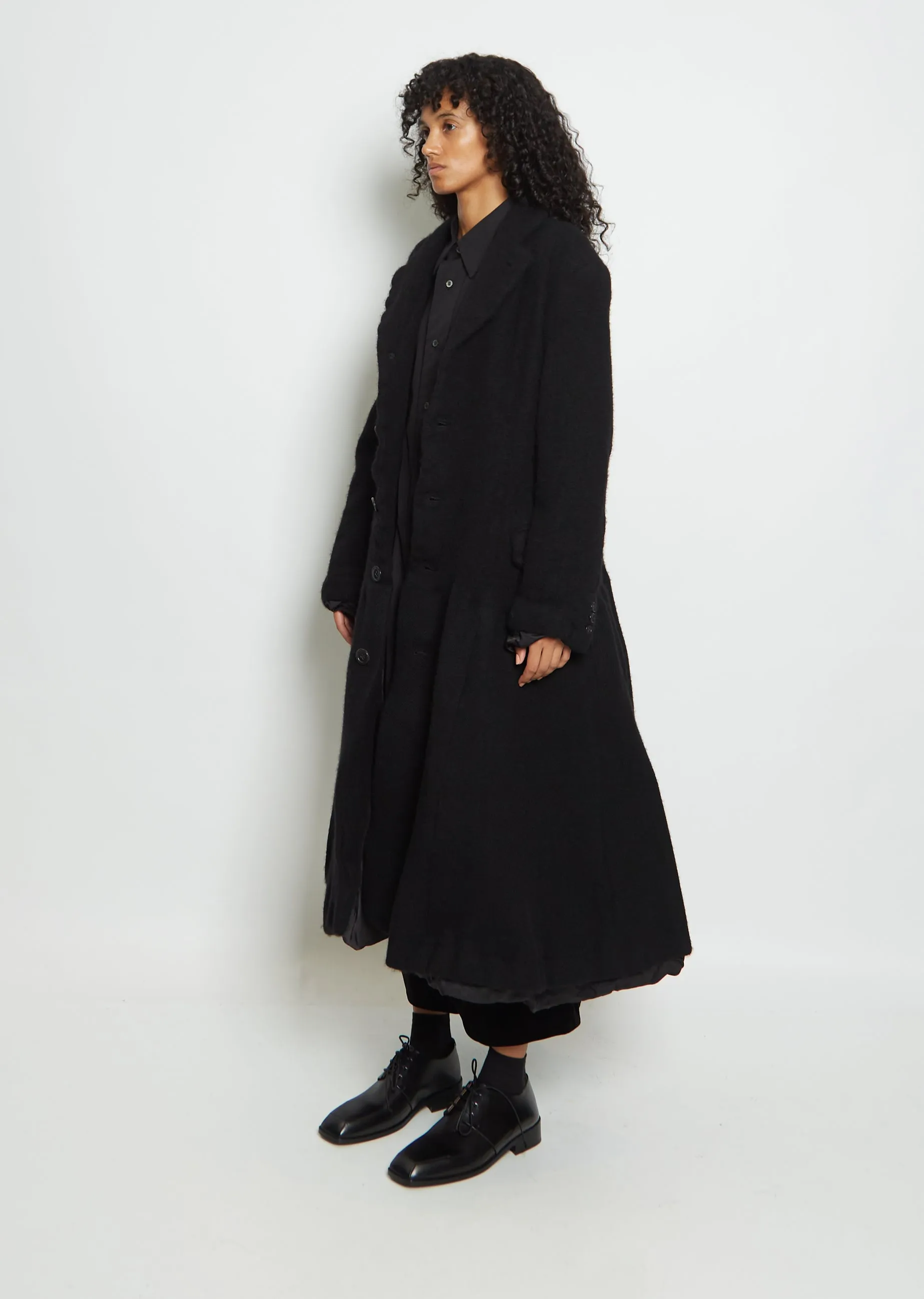 Wool Long Blazer Coat