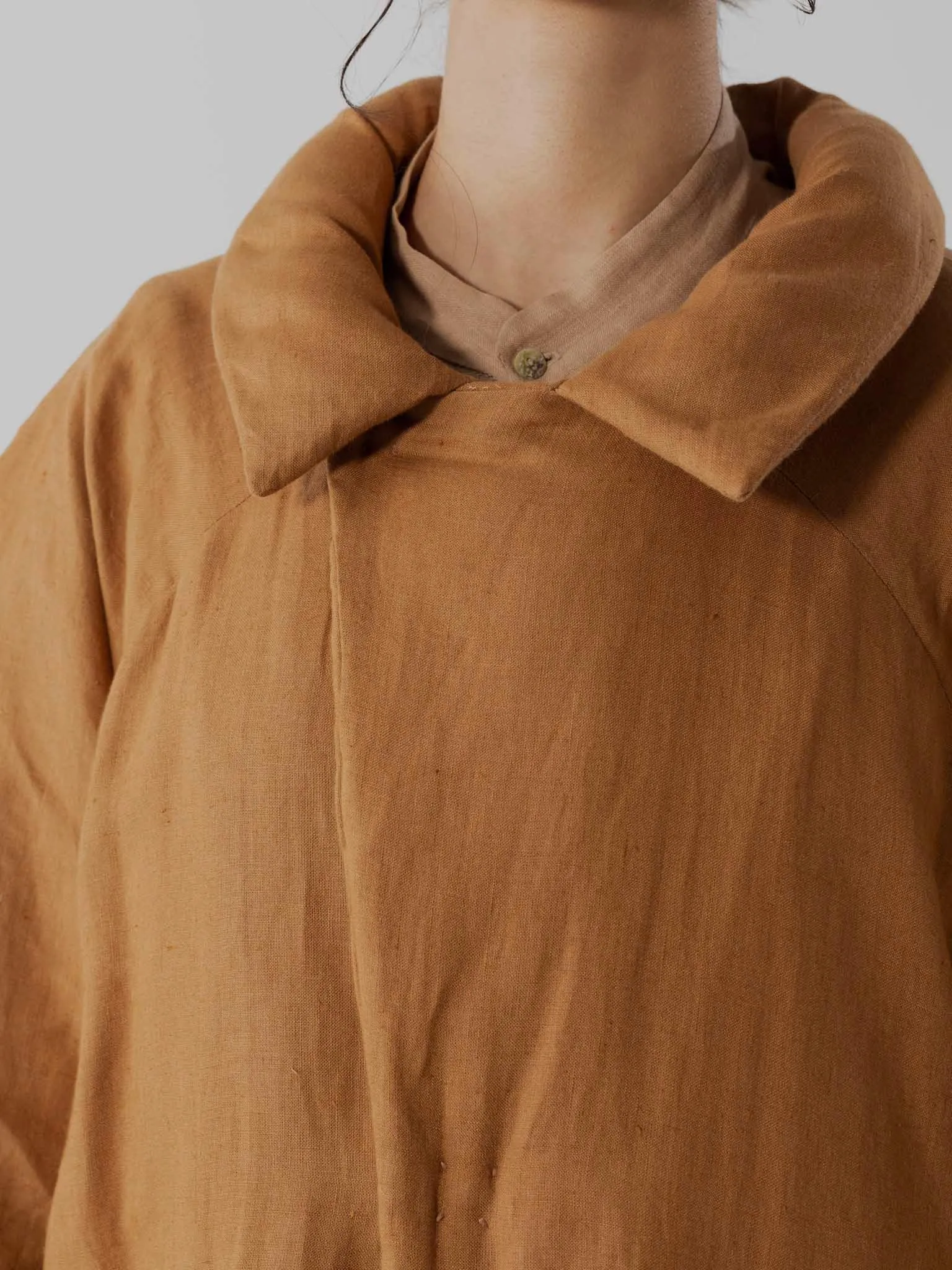 Wool Padded Coat | Camel