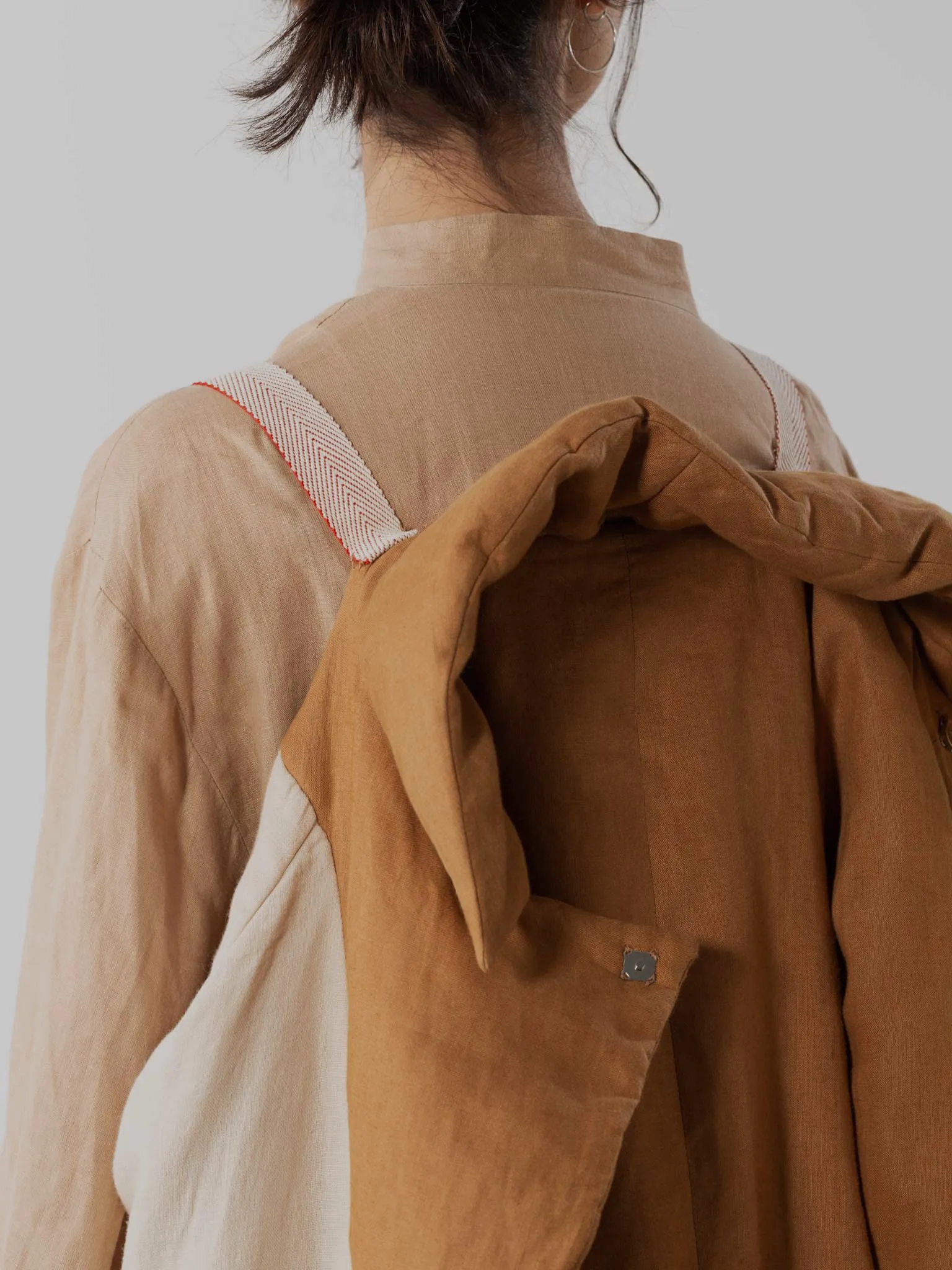 Wool Padded Coat | Camel