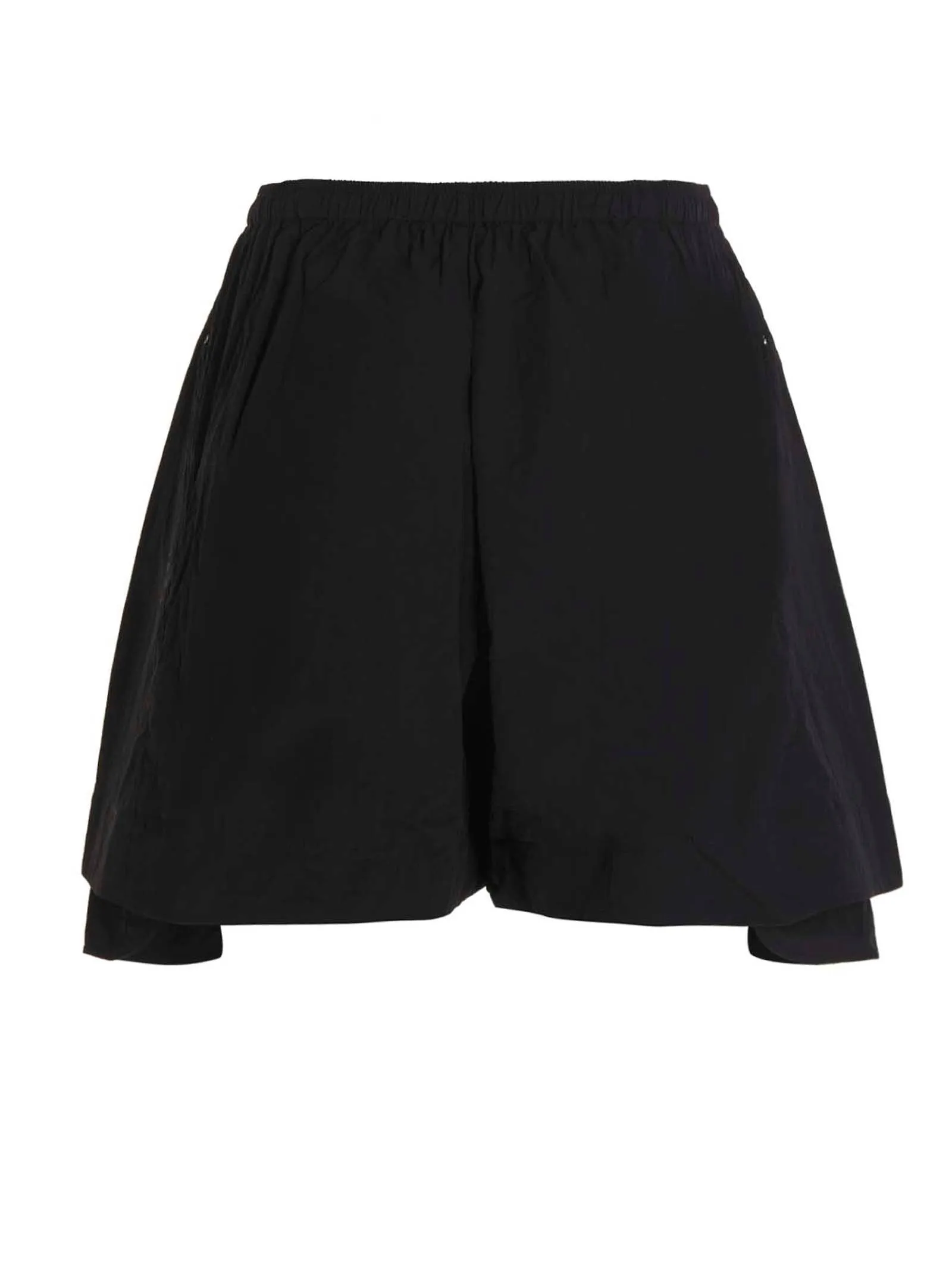 Y-3 Classic Light Shell Asymmetric Hem Shorts